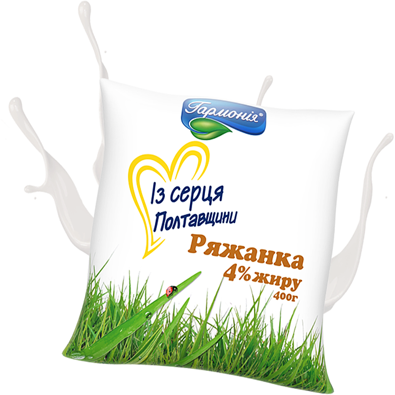Ряжанка ГАРМОНІЯ 4%, 400 г